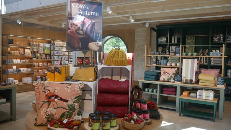 Cosy Autumn in Ightham Mote's new Shop